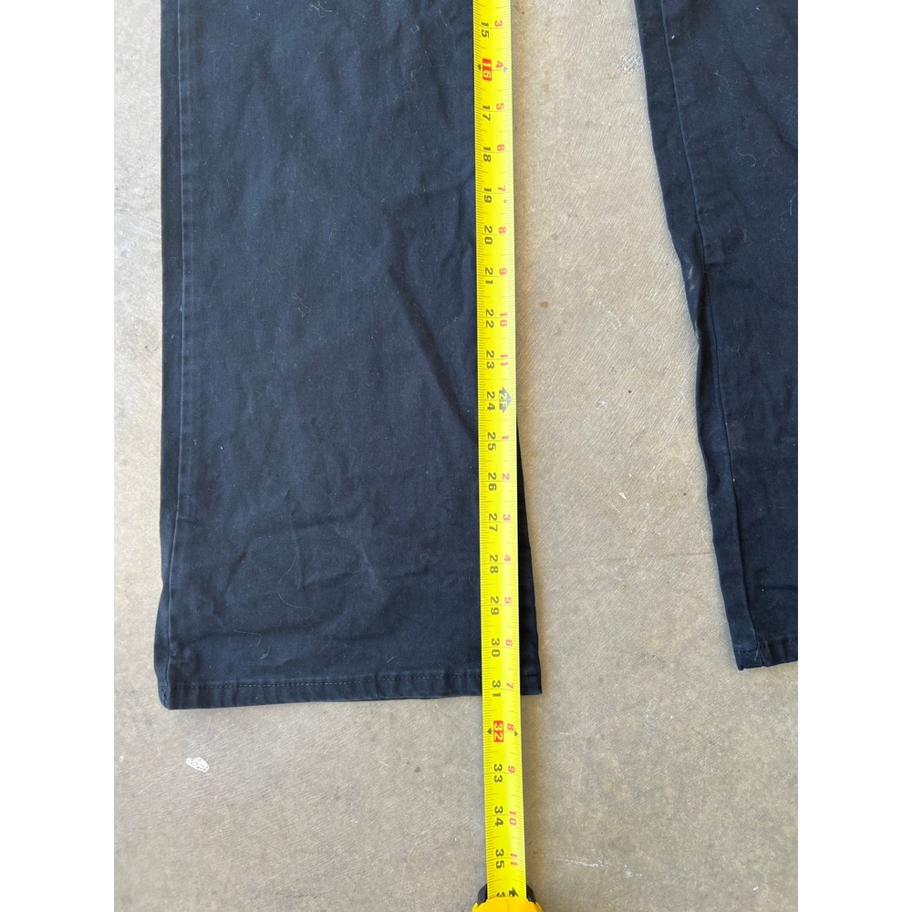 Dickies Crafted for Women Slim Fit Straight Leg Black Work Pants Size 8L Long - Picture 5 of 7